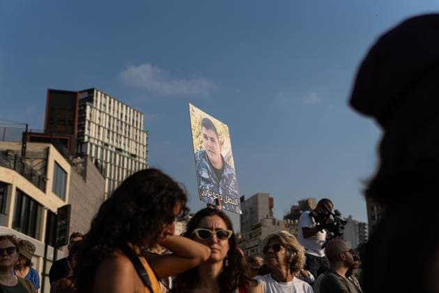 August 4, 2026, Beirut, Lebanon: BEIRUT, LEBANON Ã¢â‚¬ AUGUST 4, 2026: People gather during a commemoration marking the sixth anniversary of the Beirut port explosion in Beirut, Lebanon. The blast, which devastated large parts of the Lebanese capital on August 4, 2020, killed more than 220 people, injured thousands and displaced hundreds of thousands. Six years later, victims families and supporters continue to call for justice, accountability and progress in the investigation into one of the largest non-nuclear explosions in history. Beirut Lebanon - ZUMAq101 20260804_zna_q101_129 Copyright: xSilviaxCasadeix