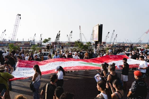 August 4, 2026, Beirut, Lebanon: BEIRUT, LEBANON Ã¢â‚¬ AUGUST 4, 2026: Families of victims gather at the Port of Beirut to mark the sixth anniversary of the Beirut port explosion. The blast, caused by the detonation of large quantities of ammonium nitrate stored at the port on August 4, 2020, killed more than 200 people, injured thousands and caused widespread destruction across the Lebanese capital. During the commemoration, relatives carried portraits of those who died and renewed calls for justice and accountability as the investigation into the explosion remains unresolved. Beirut Lebanon - ZUMAq101 20260804_zna_q101_122 Copyright: xManonxRocax