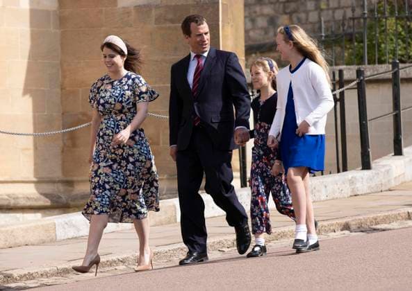Members of the Royal Family Attend the Easter Service at St.George s Chapel, Windsor Members of the Royal Family Attend the Easter Service at St.George s Chapel, Windsor. 17th April 2022. Princess Eugenie and husband Jack Brooksbank arrive at the service., Credit:Jeff Gilbert PA ROTA - B68 Avalon  Copyright: xJeffxGilbertx xPAxROTAx-xB68x xAvalonx 0683762606