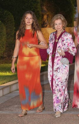 The Royal Family hosts the traditional summer reception at Marivent Palace for a delegation representing Balearic society. Princess Leonor and Queen Sofía during the reception for a delegation representing Balearic society at Marivent Palace, on August 4, 2026, in Palma de Mallorca, Balearic Islands, Spain. King Felipe and Queen Letizia welcome the leading authorities of the Balearic Islands and a broad cross-section of civil society to Marivent Palace for an evening event that has become the major institutional event of the summer. ROYAL FAMILY RECEPTION Raú Mallorca Mallorca Spain  Copyright: xRaulxTerrelx 7701929