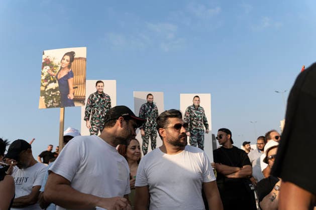 Beirut Lebanon Blast Anniversary Participants hold portraits during a commemoration marking the sixth anniversary of the Beirut port explosion in Beirut, Lebanon on August 4, 2026. The blast killed more than 220 people, injured thousands and displaced hundreds of thousands, while victims™ families continue to demand justice and accountability. Beirut Beirut Lebanon Copyright: xSilviaxCasadeix