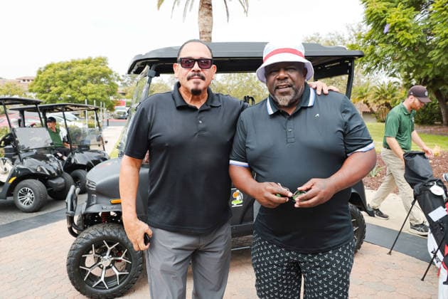 August 4, 2026, Camarillo, California, USA: Emilio Rivera, Cedric The Entertainer at the Cedric The Entertainer 13th annual Celebrity Golf Classic at the Spanish Hills Country Club Camarillo USA - ZUMAg107 20260804_zep_g107_052 Copyright: xNinaxPrommerx