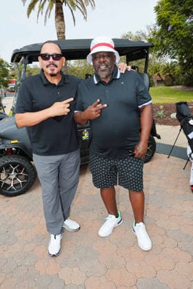 August 4, 2026, Camarillo, California, USA: Emilio Rivera, Cedric The Entertainer at the Cedric The Entertainer 13th annual Celebrity Golf Classic at the Spanish Hills Country Club Camarillo USA - ZUMAg107 20260804_zep_g107_053 Copyright: xNinaxPrommerx