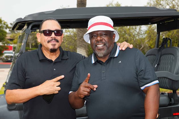 August 4, 2026, Camarillo, California, USA: Emilio Rivera, Cedric The Entertainer at the Cedric The Entertainer 13th annual Celebrity Golf Classic at the Spanish Hills Country Club Camarillo USA - ZUMAg107 20260804_zep_g107_054 Copyright: xNinaxPrommerx