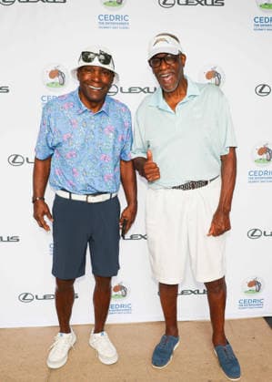 August 4, 2026, Camarillo, California, USA: Pete Shaw, Willie Buchanan at the Cedric The Entertainer 13th annual Celebrity Golf Classic at the Spanish Hills Country Club Camarillo USA - ZUMAg107 20260804_zep_g107_082 Copyright: xNinaxPrommerx