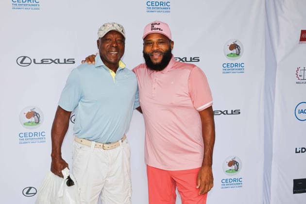 August 4, 2026, Camarillo, California, USA: Vince Coleman, Anthony Anderson at the Cedric The Entertainer 13th annual Celebrity Golf Classic at the Spanish Hills Country Club Camarillo USA - ZUMAg107 20260804_zep_g107_095 Copyright: xNinaxPrommerx