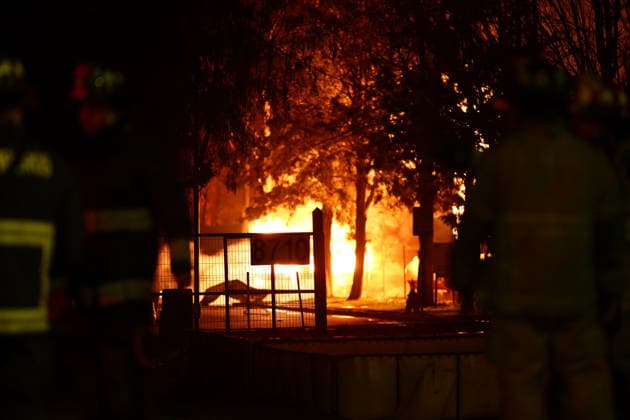 Santiago, August 5, 2026 A chemical fire affects the Panimex company located at the intersection of Las Esteras Sur and Route 5 North in the municipality of Quilicura Javier Torres Aton Chile, Santiago, Chile Aton 1178216  Copyright: JAVIERxTORRES ATONxCHILE