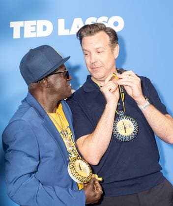August 4, 2026, Bronx, New York, USA: Flavor Flav and Jason Sudeikis attend premiere of Apple TV Ted Lasso Season 4 at BAM Harvey Theater in New York, NY on August 4, 2026. Bronx USA - ZUMAr339 20260804_znp_r339_114 Copyright: xLevxRadinx