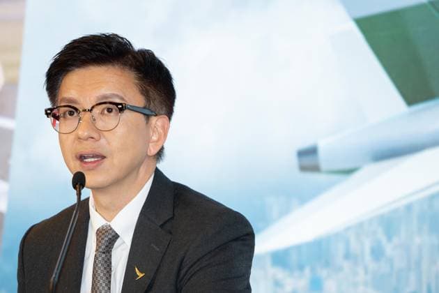 HONG KONG-BUSINESS CATHAY-RESULTS Cathay Group Chief Executive Officer Ronald Lam speaks to the media during the 2026 interim results announcement press briefing on August 5, 2026 in Hong Kong. (Photo by Kevin Li TMHK via Nexpher Images) Hong Kong