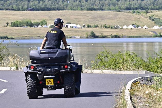 Lake Most, where police are searching for two men missing after a severe storm, on August 5, 2026, Most, Czech Republic. (CTKxPhoto OndrejxHajek) CTKPhotoP2026080503393  CTKPhotoP2026080503393