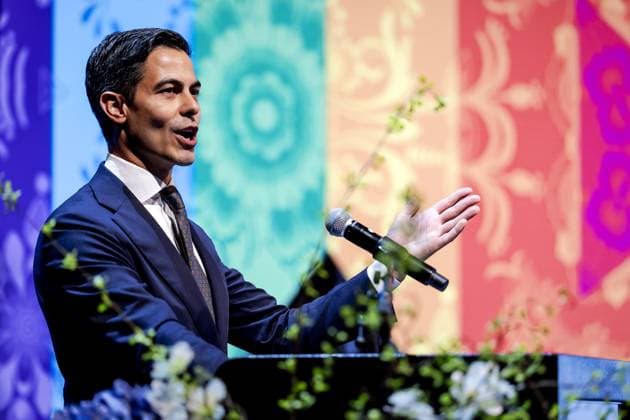 AMSTERDAM - Prime Minister Rob Jetten during the opening speech of the WorldPride Human Rights Conference 2026, where international activists, policymakers, politicians, scientists, and young changemakers come together. ROBIN VAN LONKHUIJSEN ANP netherlands out - belgium out  Copyright: xx x564908391x originalFilename: 564908391.jpg