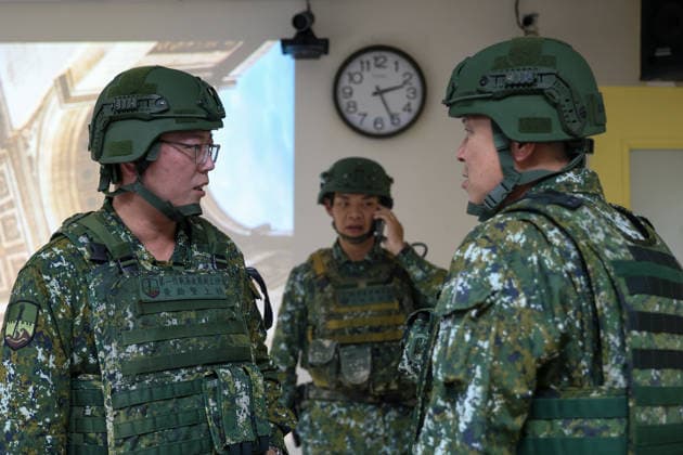 Taiwan kicks off Han-Kuang military exercises as tensions with China rise PENGHU COUNTY, TAIWAN - AUGUST 5: Taiwanese Army troops during an operation simulating a response to grey-zone attacks on key infrastructure by Chinese special agents, as part of the Han-Kuang military exercise, at a power station in Penghu County, Taiwan on August 5, 2026. The Han-Kuang exercises, which kicked off today, will last for 10-days with different unscripted drills simulating response to a possible invasion by China, amid Beijing s increasing military activities around the Taiwan Strait and the South China Sea. Daniel Ceng Anadolu Penghu County Taiwan. Editorial use only. Please get in touch for any other usage.  Copyright: x2026xAnadoluxDanielxCengx