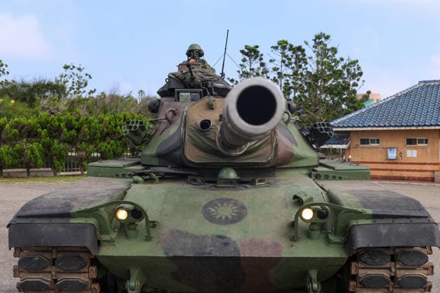 Taiwan kicks off Han-Kuang military exercises as tensions with China rise PENGHU COUNTY, TAIWAN - AUGUST 5: Taiwanese Army troops in an American-made M60A3 tank during an operation simulating a response to grey-zone attacks on key infrastructure by Chinese special agents, as part of the Han-Kuang military exercise, at a power station in Penghu County, Taiwan on August 5, 2026. The Han-Kuang exercises, which kicked off today, will last for 10-days with different unscripted drills simulating response to a possible invasion by China, amid Beijing s increasing military activities around the Taiwan Strait and the South China Sea. Daniel Ceng Anadolu Penghu County Taiwan. Editorial use only. Please get in touch for any other usage.  Copyright: x2026xAnadoluxDanielxCengx