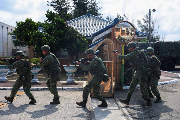 Taiwan kicks off Han-Kuang military exercises as tensions with China rise PENGHU COUNTY, TAIWAN - AUGUST 5: Taiwanese Army troops conduct an operation simulating a response to grey-zone attacks on key infrastructure by Chinese special agents, as part of the Han-Kuang military exercise, at a power station in Penghu County, Taiwan on August 5, 2026. The Han-Kuang exercises, which kicked off today, will last for 10-days with different unscripted drills simulating response to a possible invasion by China, amid Beijing s increasing military activities around the Taiwan Strait and the South China Sea. Daniel Ceng Anadolu Penghu County Taiwan. Editorial use only. Please get in touch for any other usage.  Copyright: x2026xAnadoluxDanielxCengx