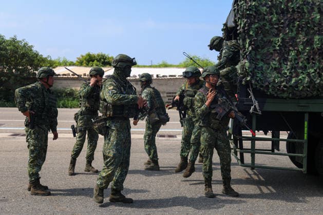 Taiwan kicks off Han-Kuang military exercises as tensions with China rise PENGHU COUNTY, TAIWAN - AUGUST 5: Taiwanese Army troops conduct an operation simulating a response to grey-zone attacks on key infrastructure by Chinese special agents, as part of the Han-Kuang military exercise, at a power station in Penghu County, Taiwan on August 5, 2026. The Han-Kuang exercises, which kicked off today, will last for 10-days with different unscripted drills simulating response to a possible invasion by China, amid Beijing s increasing military activities around the Taiwan Strait and the South China Sea. Daniel Ceng Anadolu Penghu County Taiwan. Editorial use only. Please get in touch for any other usage.  Copyright: x2026xAnadoluxDanielxCengx
