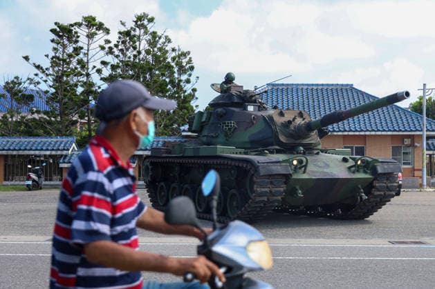 Taiwan kicks off Han-Kuang military exercises as tensions with China rise PENGHU COUNTY, TAIWAN - AUGUST 5: Taiwanese Army troops maneuver American-made M60A3 tanks as they conduct an operation simulating a response to attacks on key infrastructure by Chinese special agents, as part of the Han-Kuang military exercise, in Penghu County, Taiwan on August 5, 2026. The Han-Kuang exercises, which kicked off today, will last for 10-days with different unscripted drills simulating response to a possible invasion by China, amid Beijing s increasing military activities around the Taiwan Strait and the South China Sea. Daniel Ceng Anadolu Penghu County Taiwan. Editorial use only. Please get in touch for any other usage.  Copyright: x2026xAnadoluxDanielxCengx