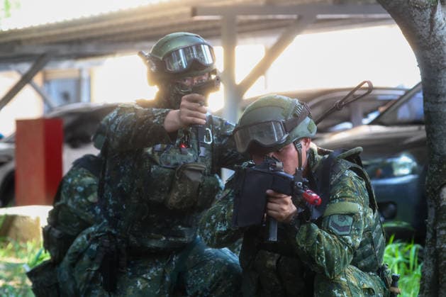 Taiwan kicks off Han-Kuang military exercises as tensions with China rise PENGHU COUNTY, TAIWAN - AUGUST 5: Taiwanese Army troops conduct an operation simulating a response to grey-zone attacks on key infrastructure by Chinese special agents, as part of the Han-Kuang military exercise, at a power station in Penghu County, Taiwan on August 5, 2026. The Han-Kuang exercises, which kicked off today, will last for 10-days with different unscripted drills simulating response to a possible invasion by China, amid Beijing s increasing military activities around the Taiwan Strait and the South China Sea. Daniel Ceng Anadolu Penghu County Taiwan. Editorial use only. Please get in touch for any other usage.  Copyright: x2026xAnadoluxDanielxCengx