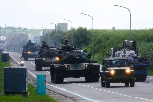 Taiwan kicks off Han-Kuang military exercises as tensions with China rise PENGHU COUNTY, TAIWAN - AUGUST 5: Taiwanese Army troops maneuver American-made M60A3 tanks as they conduct an operation simulating a response to attacks on key infrastructure by Chinese special agents, as part of the Han-Kuang military exercise, in Penghu County, Taiwan on August 5, 2026. The Han-Kuang exercises, which kicked off today, will last for 10-days with different unscripted drills simulating response to a possible invasion by China, amid Beijing s increasing military activities around the Taiwan Strait and the South China Sea. Daniel Ceng Anadolu Penghu County Taiwan. Editorial use only. Please get in touch for any other usage.  Copyright: x2026xAnadoluxDanielxCengx