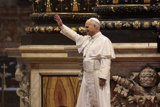 August 5, 2026. Vatican City - POPE LEO XIV during his weekly General Audience in St. Peter s Basilica at the Vatican. EvandroInetti_via ZUMA Wire Vatican City State  - ZUMAi15_ 20260805_zaf_i15_029 Copyright: xEvandroxInettix