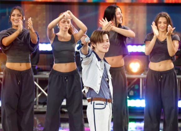 South Korean singer and songwriter Yeonjun performs at the Good Morning America 2026 Summer Concert Series at the Rumsey Playfield SummerStage in Central Park in New York City on Wednesday, August 5, 2026.  NYP20260805102 JOHNxANGELILLO