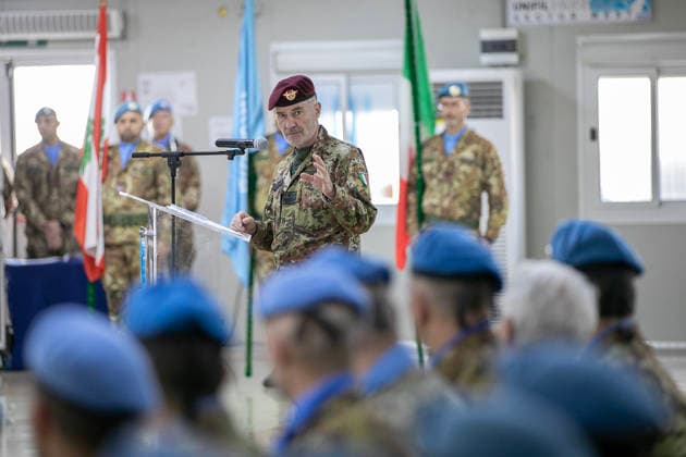 August 5, 2026, Shama, Rome, Lebanon: General Giovanni Maria Iannucci during the handover ceremony of the Italian contingent of UNIFIL, Shama, 05 08 2026 Shama Lebanon  - ZUMAa289 20260805_zia_a289_089 Copyright: xAlessandroxPusceddux xAgfx