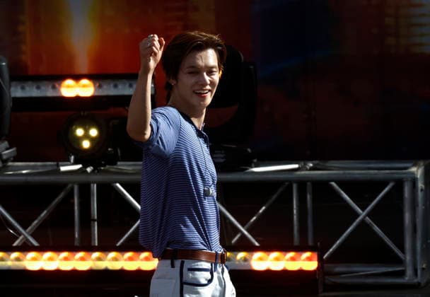 South Korean singer and songwriter Yeonjun performs at the Good Morning America 2026 Summer Concert Series at the Rumsey Playfield SummerStage in Central Park in New York City on Wednesday, August 5, 2026.  NYP20260805123 JOHNxANGELILLO