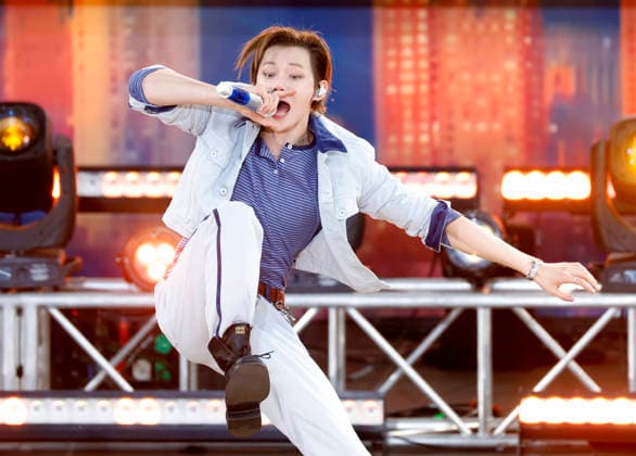 South Korean singer and songwriter Yeonjun performs at the Good Morning America 2026 Summer Concert Series at the Rumsey Playfield SummerStage in Central Park in New York City on Wednesday, August 5, 2026.  NYP20260805118 JOHNxANGELILLO