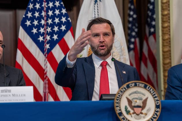 August 5, 2026, White House, District of Columbia, United States: Vice President JD Vance hosts a Fraud Task Force meeting with Congressional leaders on August 5, 2026. White House United States  - ZUMAl312 20260805_znp_l312_007 Copyright: xAndrewxLeydenx