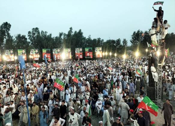 August 5, 2026, Pakistan: Leaders and Activists of Pakistan Tehreek-e-Insaf (PTI) Attend Public Gathering in Peshawar Demanding Release of PTI Founder Imran Khan on August 5, 2026 Pakistan  - ZUMAas3_ 20260805_zaf_as3_069 Copyright: xPPIx