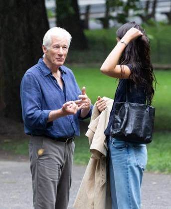 Richard Gere and Diana Silvers on Set of Asymmetry in NYC Richard Gere and Diana Silvers on Set of Asymmetry in NYC, Central Park, NY. 05 Aug 2026 Pictured: Richard Gere, Diana Silvers.  Copyright: xThexMegaxAgencyxMEGAx