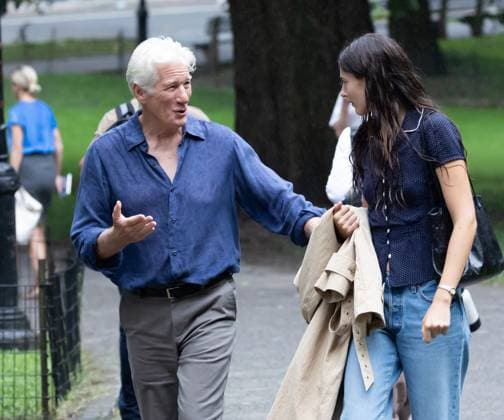 Richard Gere and Diana Silvers on Set of Asymmetry in NYC Richard Gere and Diana Silvers on Set of Asymmetry in NYC, Central Park, NY. 05 Aug 2026 Pictured: Richard Gere, Diana Silvers.  Copyright: xThexMegaxAgencyxMEGAx