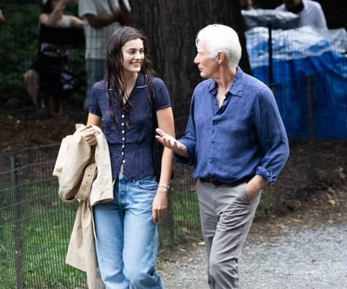 Richard Gere and Diana Silvers on Set of Asymmetry in NYC Richard Gere and Diana Silvers on Set of Asymmetry in NYC, Central Park, NY. 05 Aug 2026 Pictured: Richard Gere, Diana Silvers.  Copyright: xThexMegaxAgencyxMEGAx