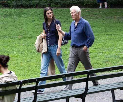 Richard Gere and Diana Silvers on Set of Asymmetry in NYC Richard Gere and Diana Silvers on Set of Asymmetry in NYC, Central Park, NY. 05 Aug 2026 Pictured: Richard Gere, Diana Silvers.  Copyright: xThexMegaxAgencyxMEGAx