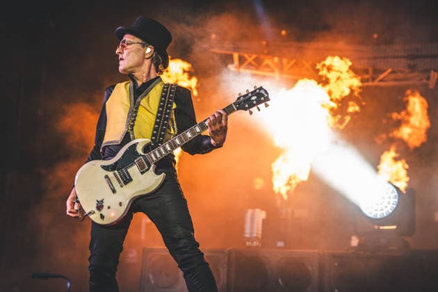 D-A-D live at SmukFest 2026 Skanderborg, Denmark. 05th, August 2026. The Danish rock band D-A-D performs a live concert during the Danish music festival SmukFest 2026 in Skanderborg. Here guitarist Jacob Binzer is seen live on stage. Denmark, Skanderborg  Copyright: xGonzalesxPhoto RolfxMeldgaardx