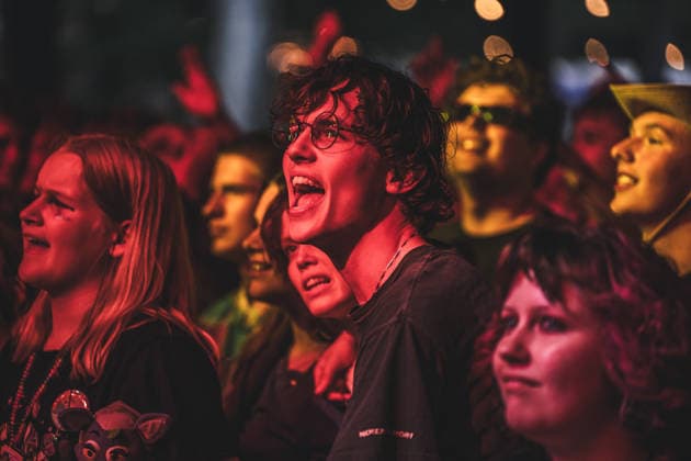 The Living Tombstone live at SmukFest 2026 Skanderborg, Denmark. 05th, August 2026. Festival goers seen at a live concert with the American rock band The Living Tombstone during the Danish music festival SmukFest 2026 in Skanderborg. Denmark, Skanderborg  Copyright: xGonzalesxPhoto RolfxMeldgaardx