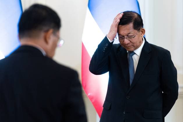 August 6, 2026, Bangkok, Thailand: Min Aung Hlaing (R), President of Myanmar, attends during a signing ceremony..Min Aung Hlaing, President of Myanmar, is on an official visit to Thailand, aiming to re-engage diplomatically with Thailand. Bangkok Thailand - ZUMAs197 20260806_aaa_s197_010 Copyright: xPeeraponxBoonyakiatx