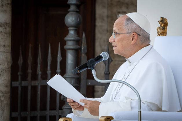 Pope Leo XIV leads a holy mass at Santa Maria degli Angeli Basilica during a pastoral visit in Assisi, Italy, on 06 August 2026. Pope Leo XIV leads a holy mass at Santa Maria degli Angeli Basilica during a pastoral visit in Assisi, Italy, on 06 August 2026., Credit:Stefano Costantino TTL Stefano Costantino Avalon Italy, Assisi  Copyright: xStefanoxCostantinoxTTLx xStefanoxCostantinox xAvalonx 1120996205