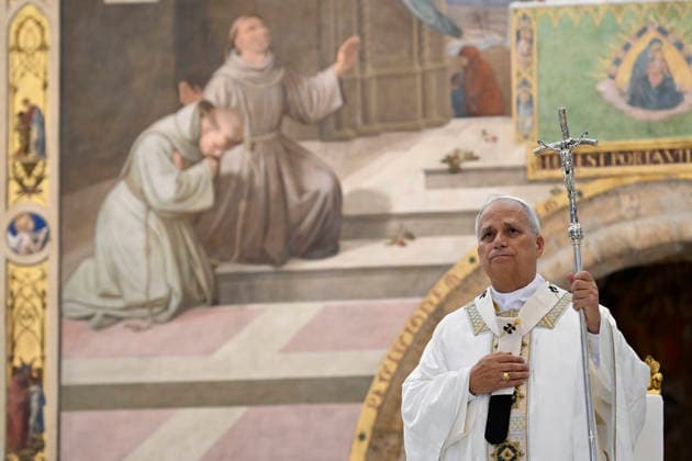 ASSISI - POPE LEO XIV PRESIDES OVER MASS IN THE BASILICA OF SANTA MARIA DEGLI ANGELI DURING A PASTORAL VISIT TO ASSISI August 6, 2026 ITALY REL -Assisi, Italy, August 6, 2026 Pope Leo XIV presides over Mass in the Basilica of Santa Maria degli Angeli during a pastoral visit to Assisi. EDITORIAL USE ONLY - NO BOOKS Copyright: xVATICANxMEDIAx xCatholicxPressxPhotox