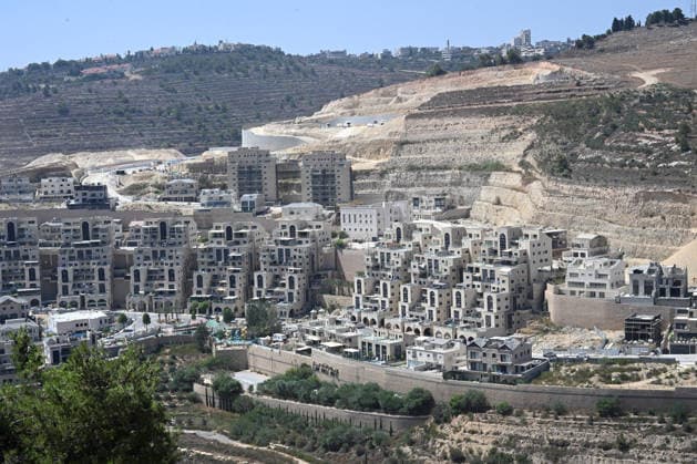 A view of thousands of residential units under construction in the new neighborhood Givat HaShalvah in the Givat Zeev Settlement in the West Bank, near Jerusalem and Ramallah, on Thursday, August 6, 2026.  JER2026080603 DEBBIExHILL