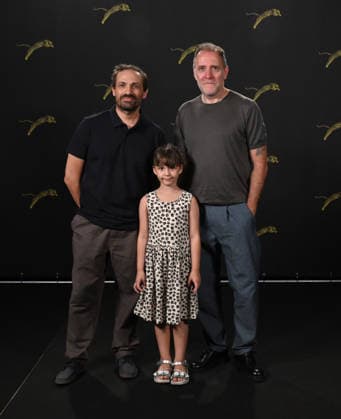 IPA87279724 - Locarno, Switzerland Locarno Film Festival 2026 Armony photocall with the film cast In the photo: Dario Albertini (director), Valerio Mastrandrea (actor), Aurora Cherchi (actress)  Copyright: xNickxZonnax xNickxZonnax 87279724