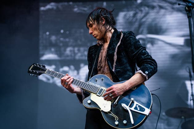 Palaye Royale live at SmukFest 2026 Skanderborg, Denmark. 06th, August 2026. The American rock band Palaye Royale performs a live concert during the Danish music festival SmukFest 2026 in Skanderborg. Here guitarist Sebastian Danzig is seen live on stage. Denmark, Skanderborg  Copyright: xGonzalesxPhoto RolfxMeldgaardx
