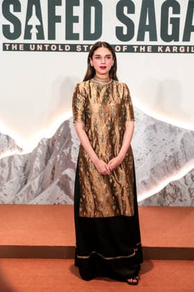Promotions of upcoming Netflix series Operation Safed Sagar New Delhi, Aug 06 (ANI): Bollywood actor Aditi Rao Hydari during the promotions of upcoming Netflix series operation Safed Sagar, in New Delhi on Thursday. New Delhi Delhi India Copyright: xANIx ANI_20260806527