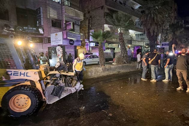 Explosion in Damascus DAMASCUS, SYRIA - AUGUST 6: A view of the scene following an explosion caused by an improvised explosive device (IED) targeted a minibus in the Jaramana neighborhood of Damascus, Syria on August 6, 2026. Casualties and injuries were reported following the blast. Civil Defense (White Helmets) teams arrived at the scene and launched search and rescue efforts. Ahmet Karaahmet Anadolu Damascus Syria. Editorial use only. Please get in touch for any other usage.  Copyright: x2026xAnadoluxAhmetxKaraahmetx