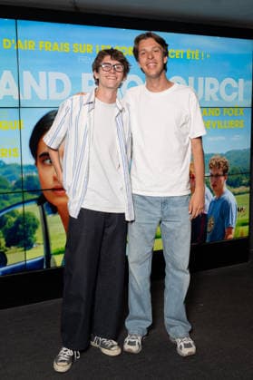 Exclu - Un Grand Raccourci Premiere - Paris AJ Exclusive - French director Clement Devilliers and French director Armand Foex attends the photocall of ‘Un Grand Raccourci’ Paris Film Premiere at UGC Cine Cite Les Halles on August 6, 2026 in Paris, France. Photo by Alexis jumeau ABACAPRESS.COM Paris France  Copyright: xJumeauxAlexis ABACAx