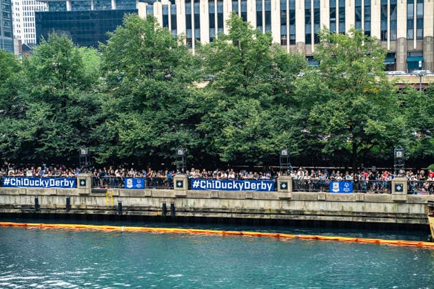 August 6, 2026, Chicago, Illinois, USA: 2026 Chicago Ducky Derby to benefit Special Olimpics. More than 90,000 rubber ducks were dumped into the Chicago River and later collected by the volunteers. Chicago USA - ZUMAk205 20260806_zmp_k205_015 Copyright: xSandraxKozintsevax