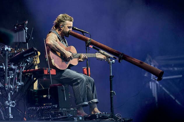 Xavier Rudd live beim 1. Openair Solothurn auf dem Schanzenplatz. Solothurn, 06.08.2026 *** Xavier Rudd live at 1 Openair Solothurn on Schanzenplatz in Solothurn, August 6, 2026 Foto:xP.xFrauchigerx xFuturexImagex ruud_6809