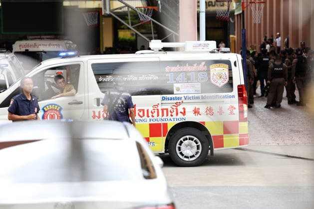 2 dead, 15 injured in school shooting in Thailand’s Nonthaburi province BANGKOK, THAILAND - AUGUST 7: Ambulances are seen in the yard of Debsirin Nonthaburi School following a school shooting in Bang Kruai district, Nonthaburi province, north of Bangkok, Thailand on August 7, 2026. Valeria Mongelli Anadolu Bangkok Thailand. Editorial use only. Please get in touch for any other usage.  Copyright: x2026xAnadoluxValeriaxMongellix