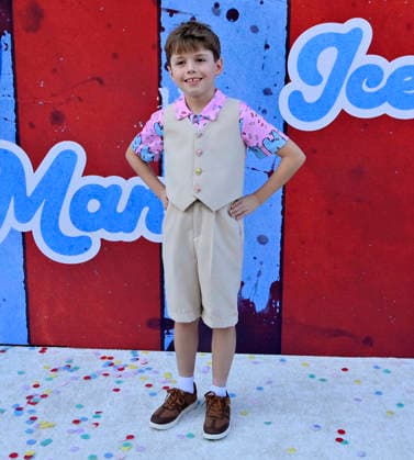 Cast member Kole Parks attends the premiere of the motion picture dark comedy Ice Cream Man at the Vista Theater in Los Angeles on Thursday, August 6, 2026. Storyline: An idyllic summer town descends into madness when an ice cream man serves kids sweet delights with horrifying results.  LAP2026080624 JIMxRUYMEN