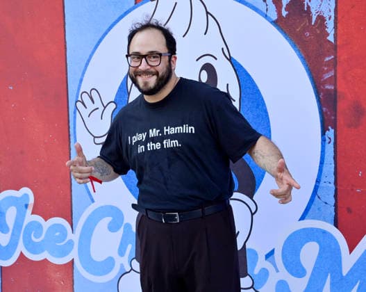 Cast member Rodrigo Fernandez-Stoll attends the premiere of the motion picture dark comedy Ice Cream Man at the Vista Theater in Los Angeles on Thursday, August 6, 2026. Storyline: An idyllic summer town descends into madness when an ice cream man serves kids sweet delights with horrifying results.  LAP2026080635 JIMxRUYMEN