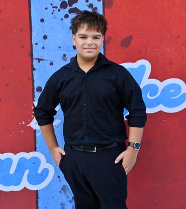 Cast member Ivano DiCarol attends the premiere of the motion picture dark comedy Ice Cream Man at the Vista Theater in Los Angeles on Thursday, August 6, 2026. Storyline: An idyllic summer town descends into madness when an ice cream man serves kids sweet delights with horrifying results.  LAP2026080621 JIMxRUYMEN
